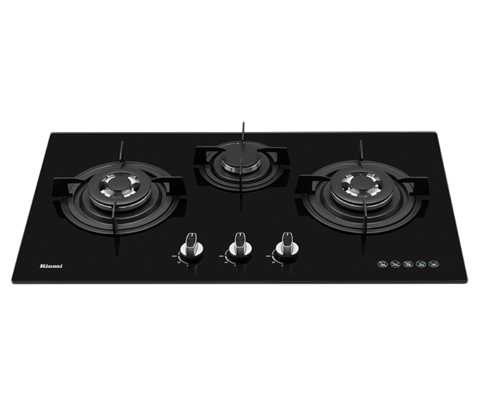 Built in gas hob 800mm 3 burners