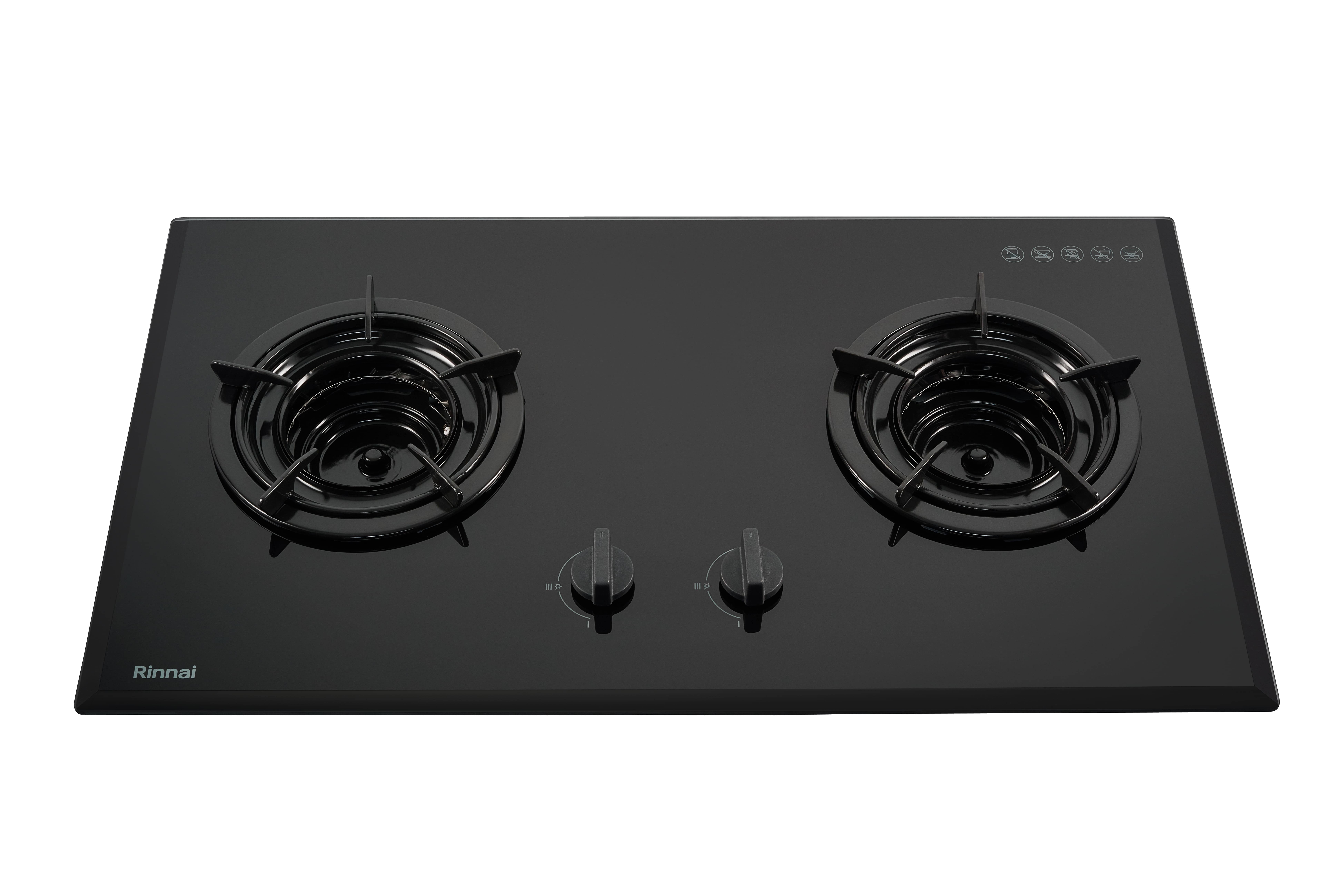 Built-in gas hob flexible installation, inner burner, enamel pan support