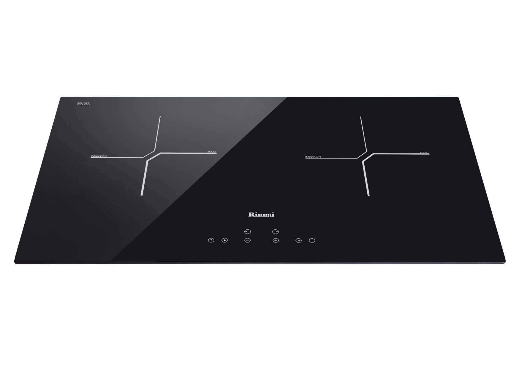 Built in induction hob 710mm 2 cooking zones