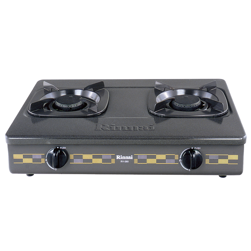 Gas table cooker 590mm enameled top plate