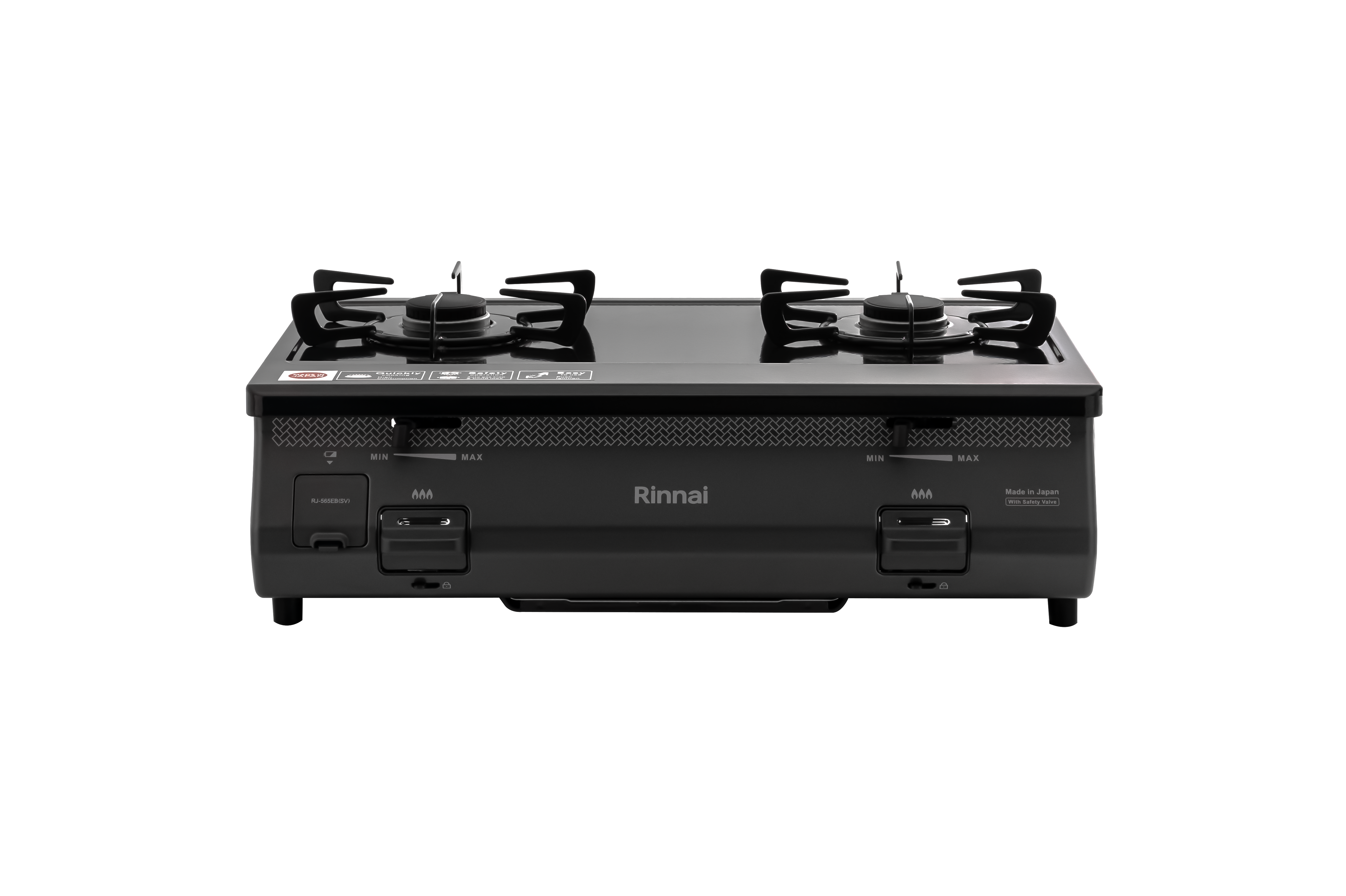 Gas table cooker 596mm enameled top plate