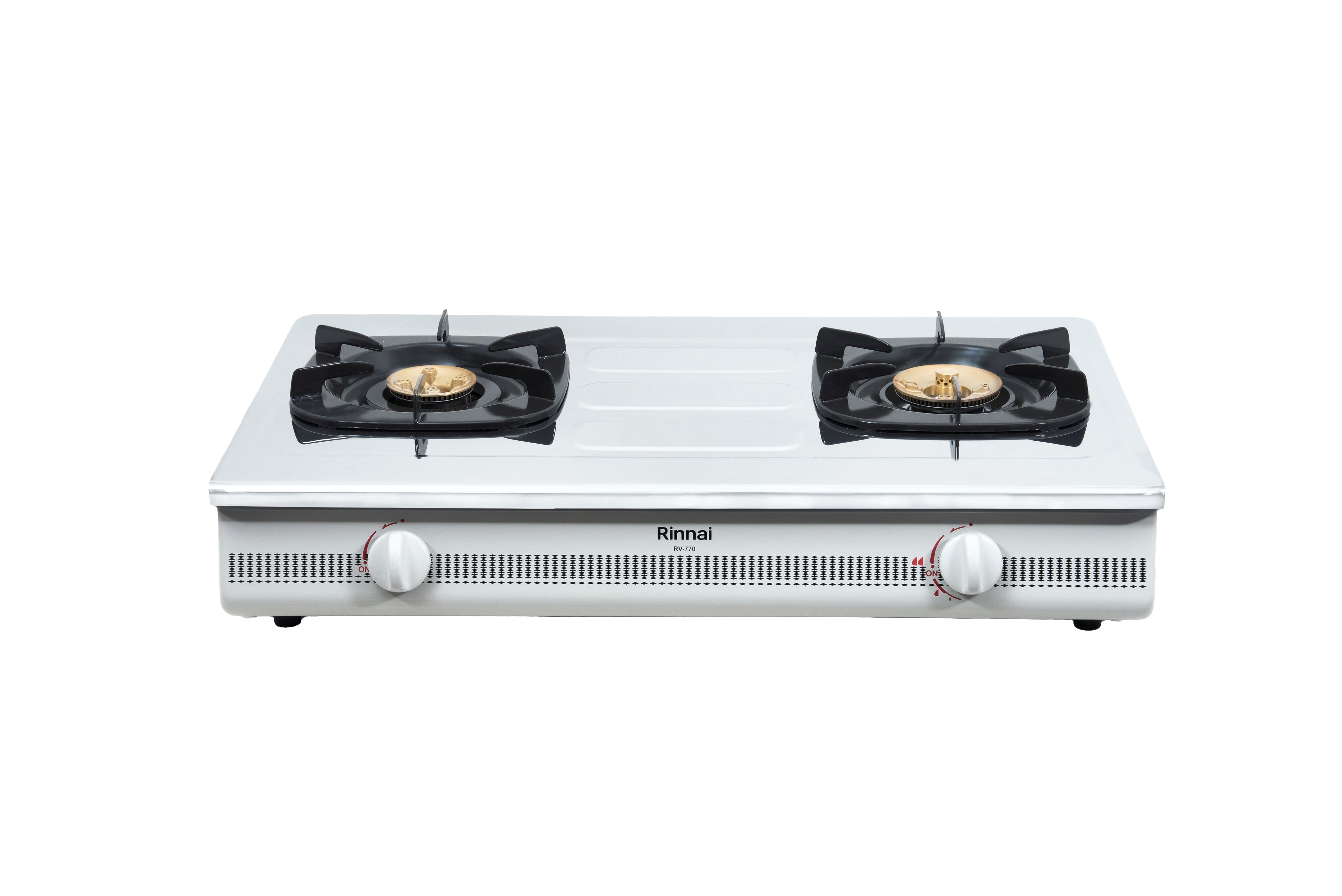 Gas table cooker 702mm stainless steel top plate