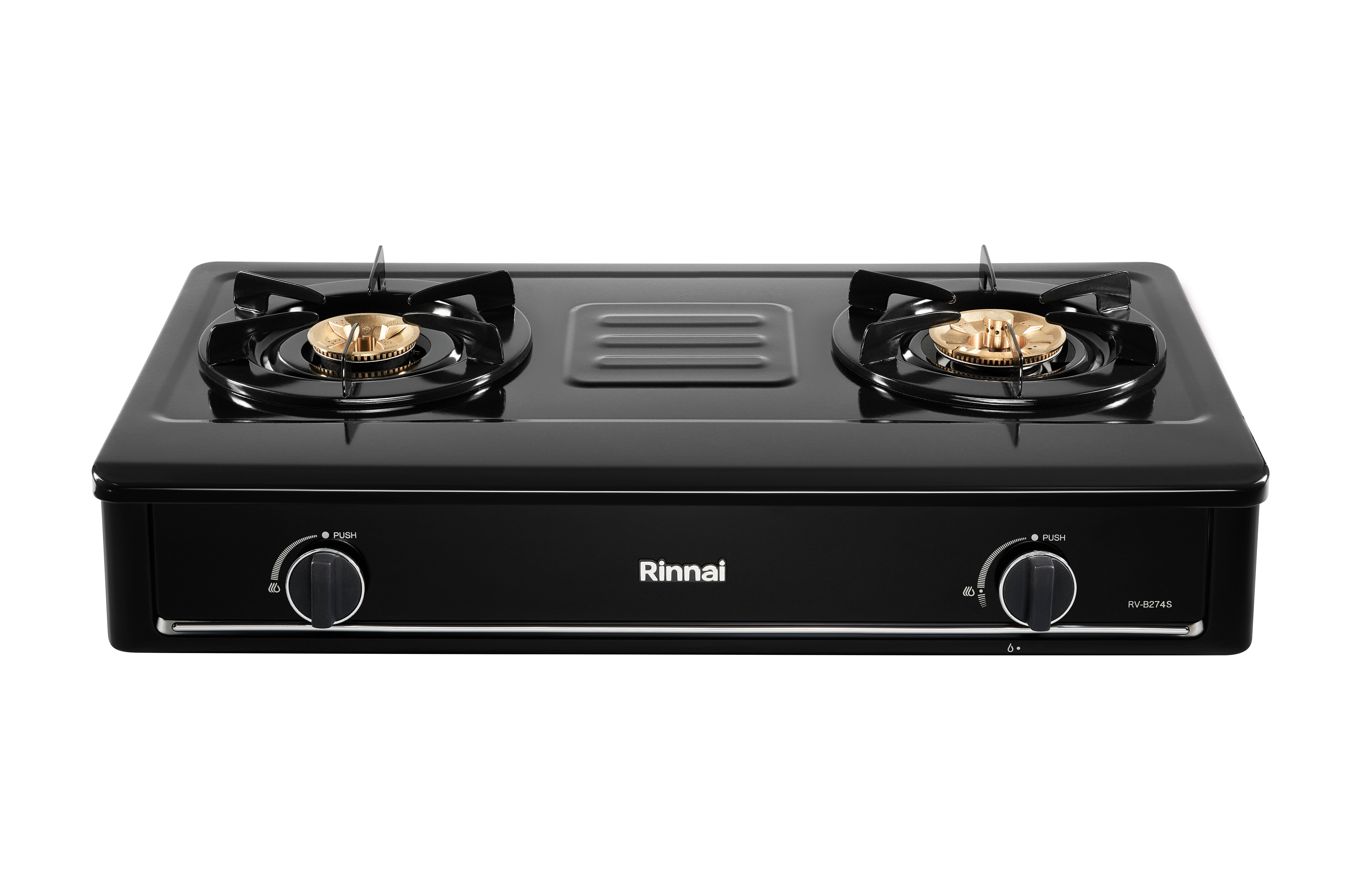 Gas table cooker 702mm enameled top plate