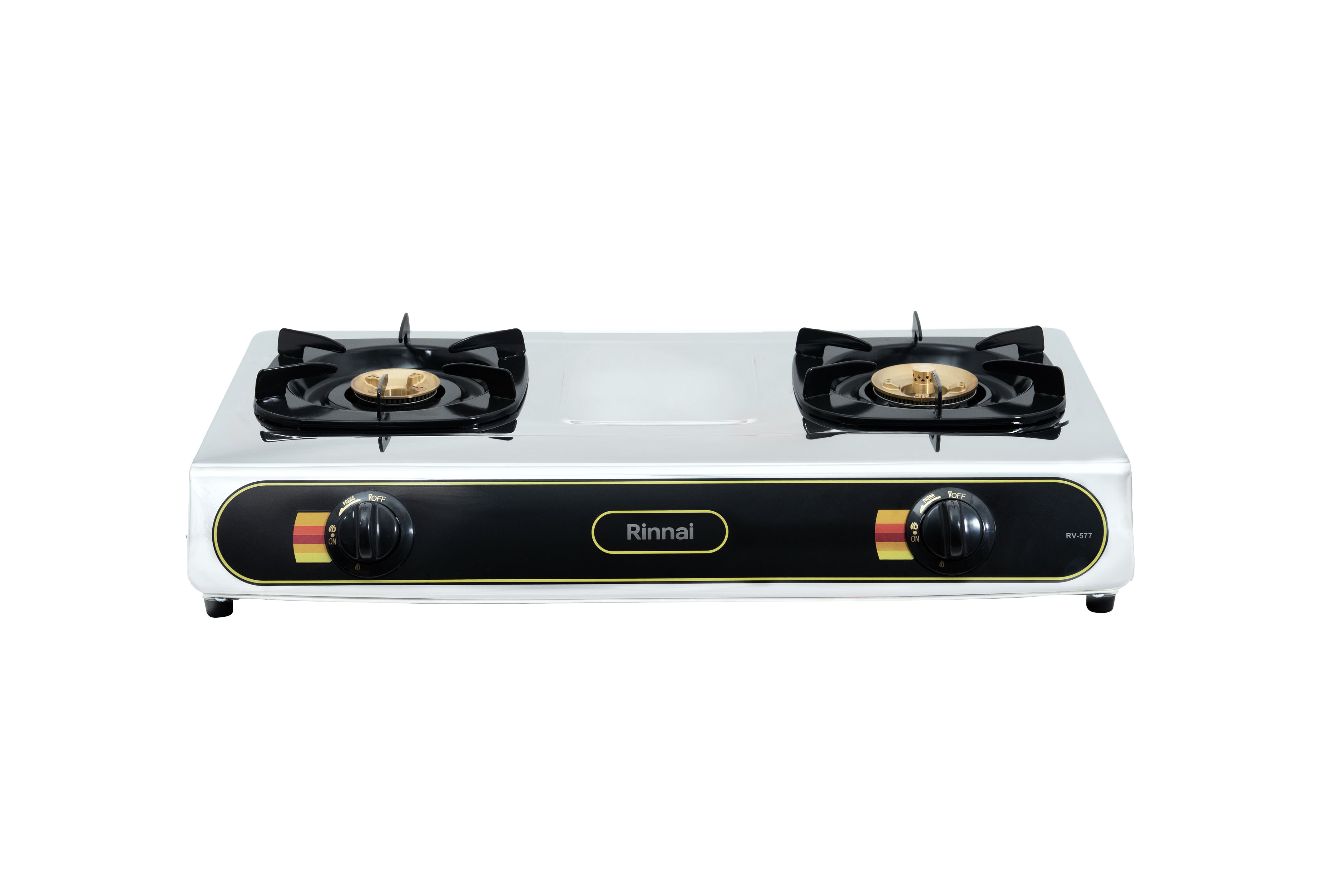 Gas table cooker 717mm stainless steel top plate