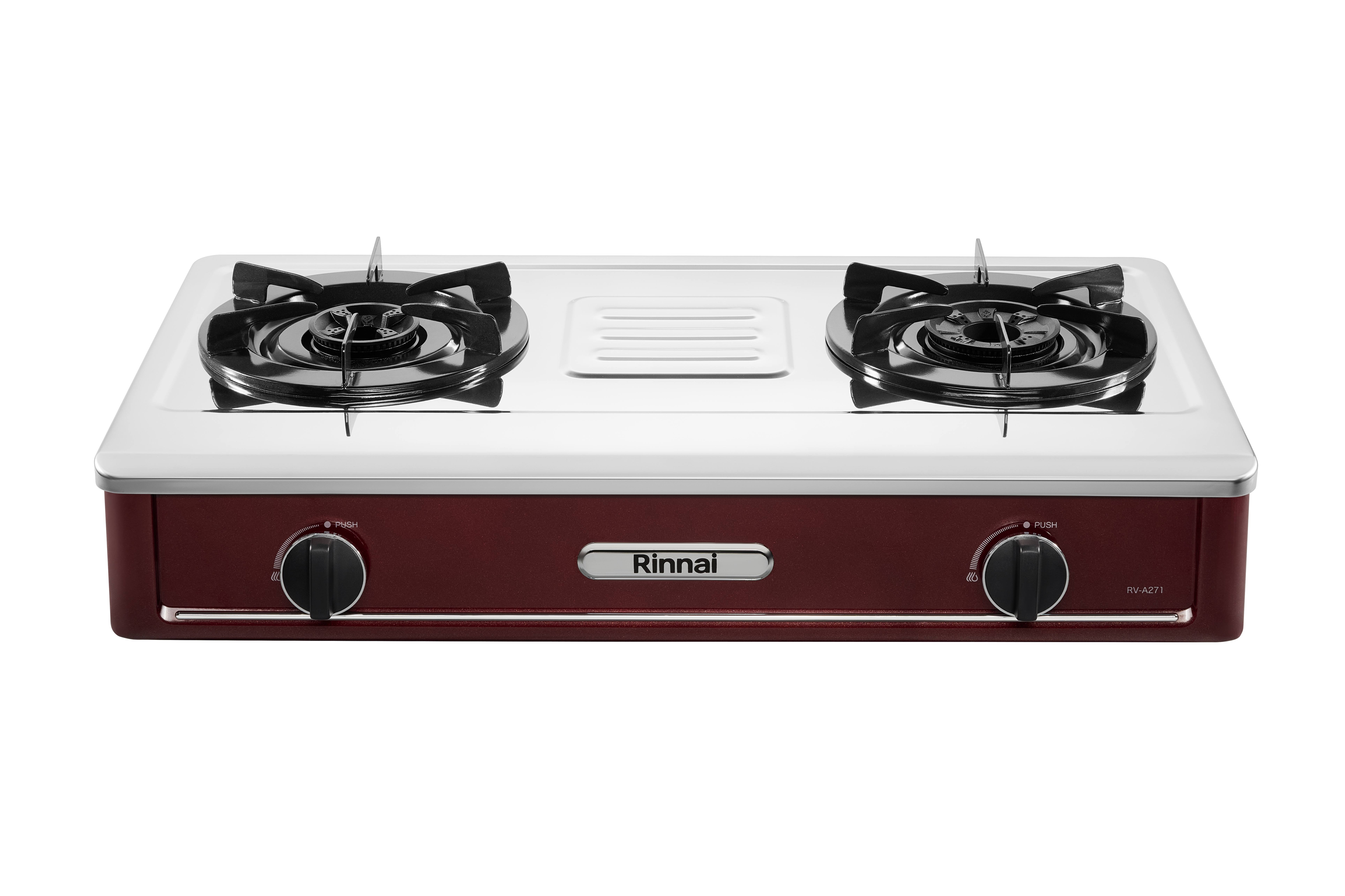 Gas table cooker 702mm flame failure safety device stainless steel top plate
