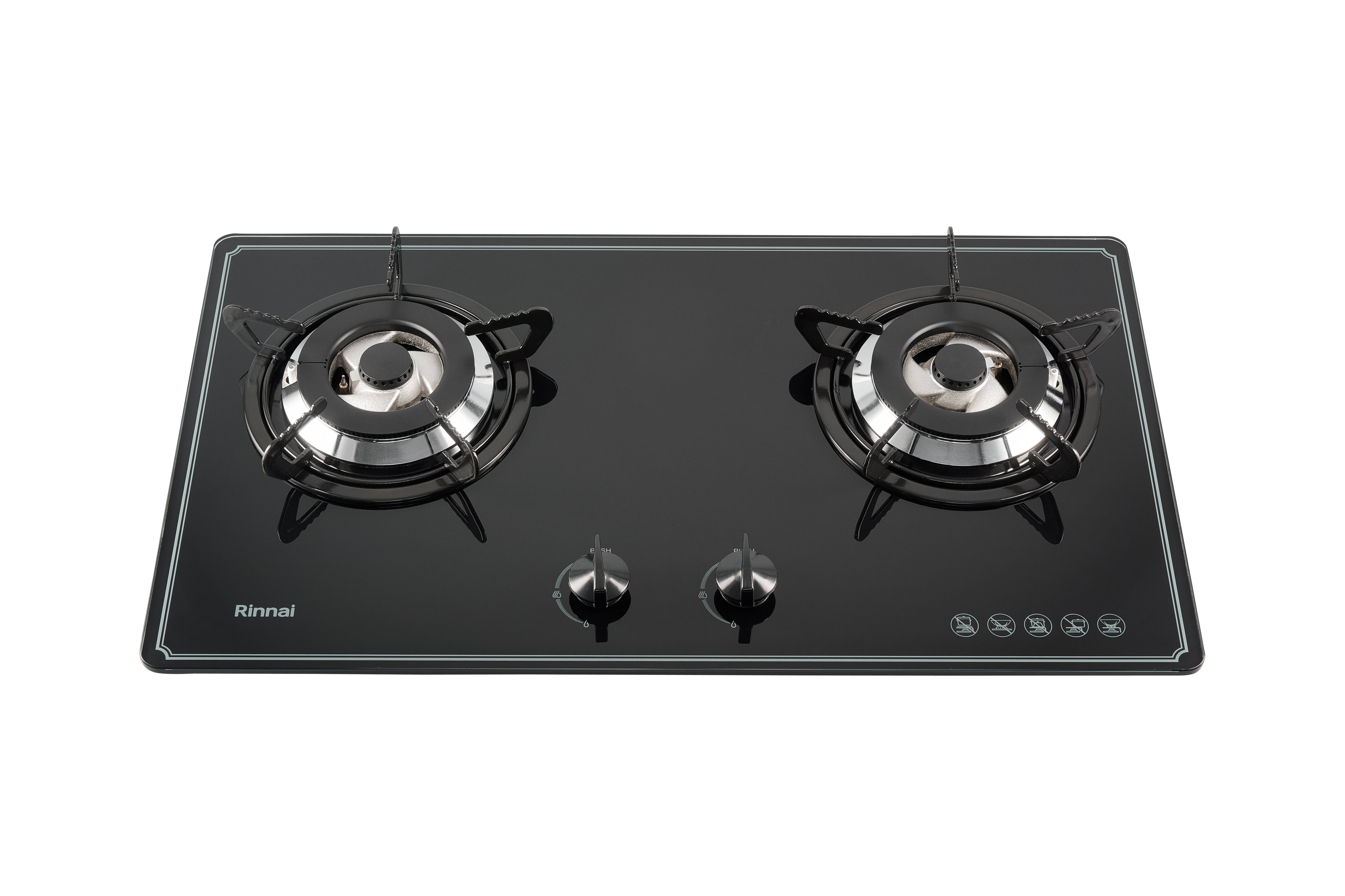 Built in gas hob 715mm 2 burners