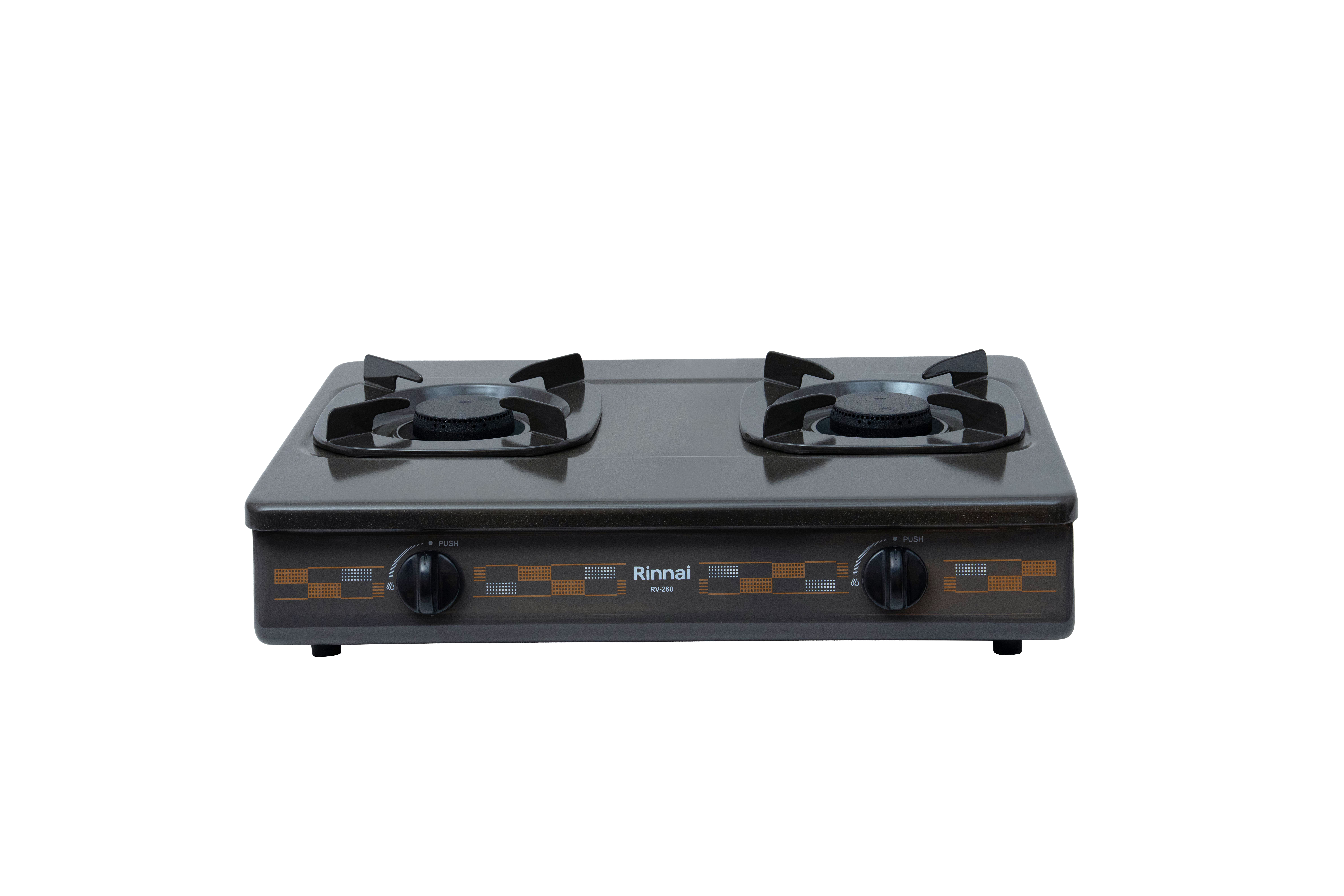 Gas table cooker 590mm enameled top plate