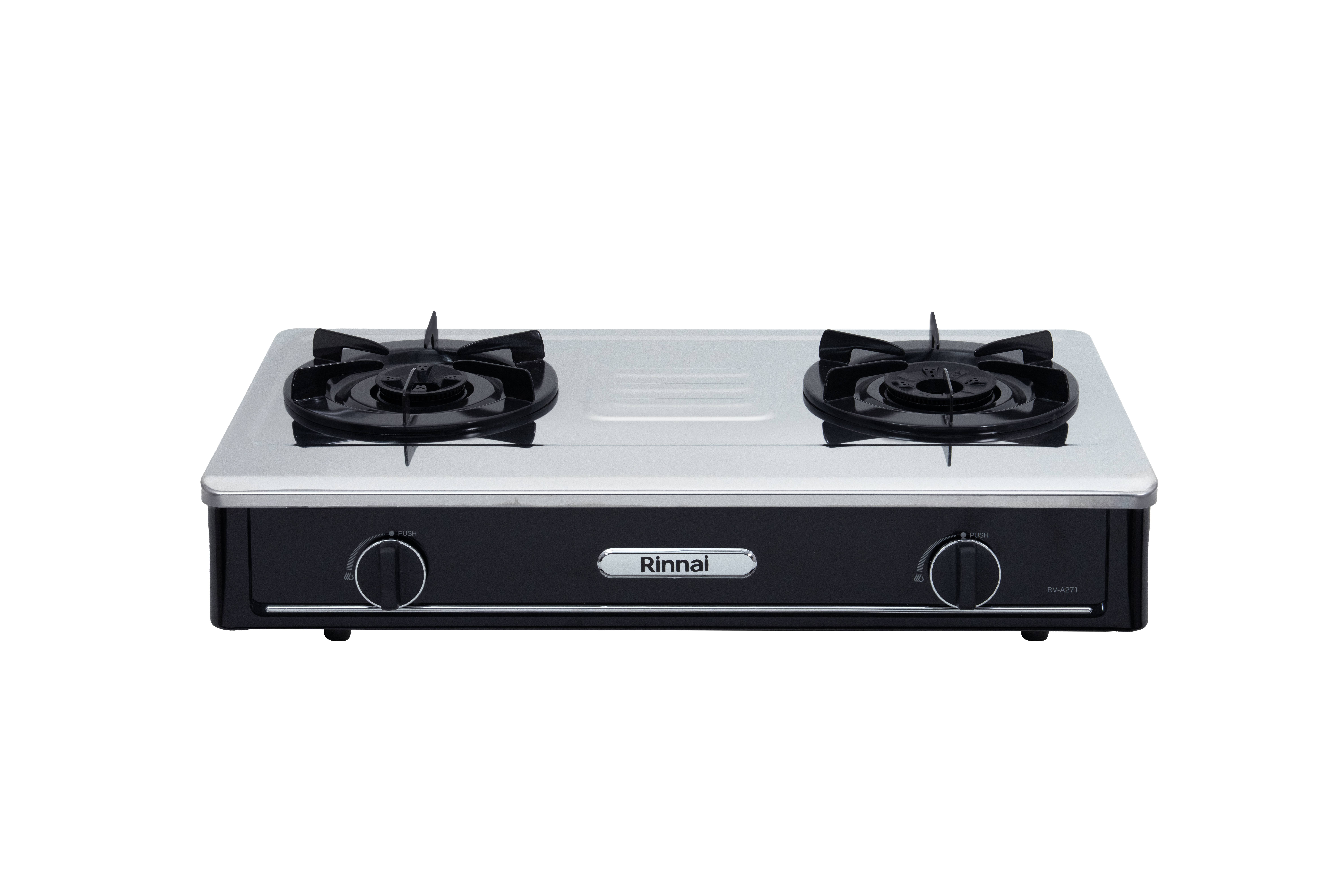 Gas table cooker 702mm flame failure safety device stainless steel top plate