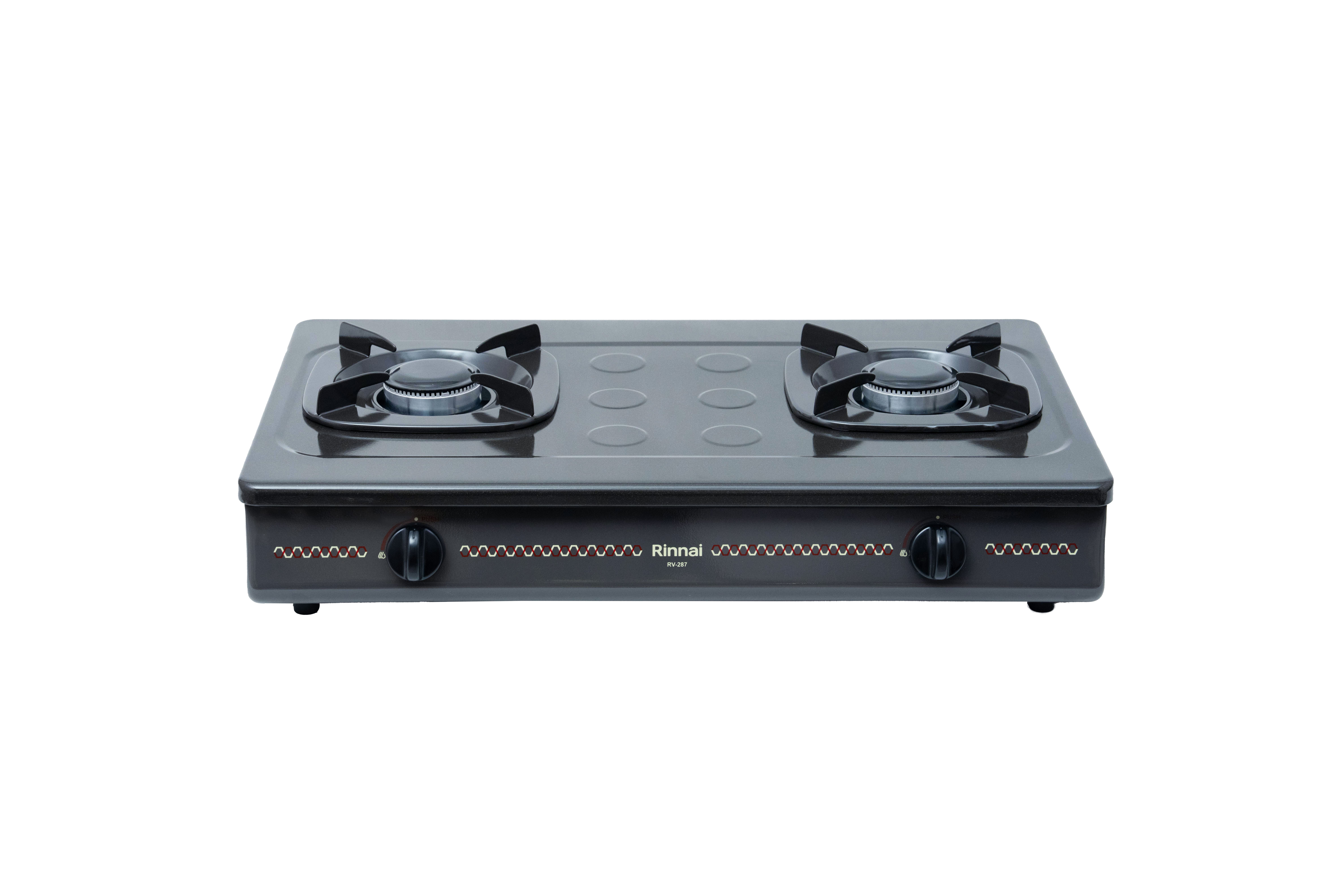 Gas table cooker 702mm enameled top plate