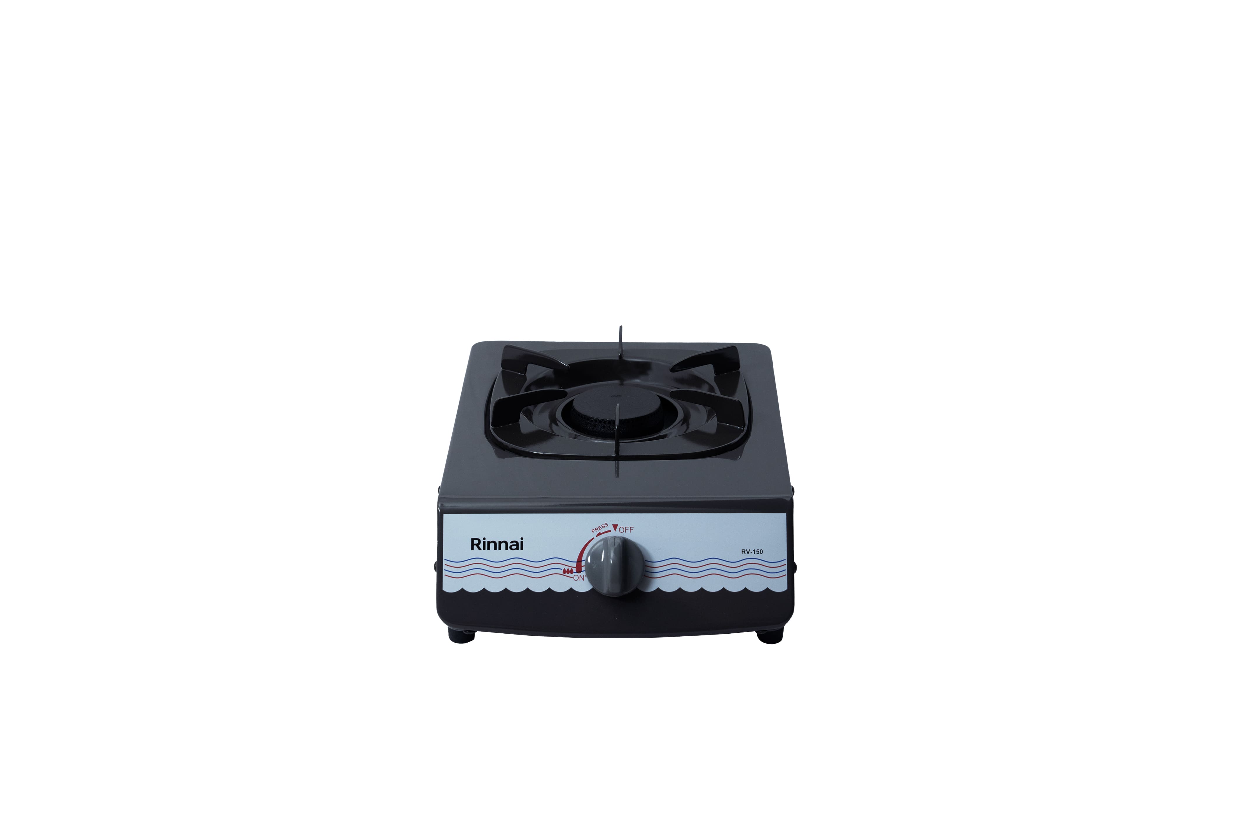 Single burner gas table cooker enameled top plate