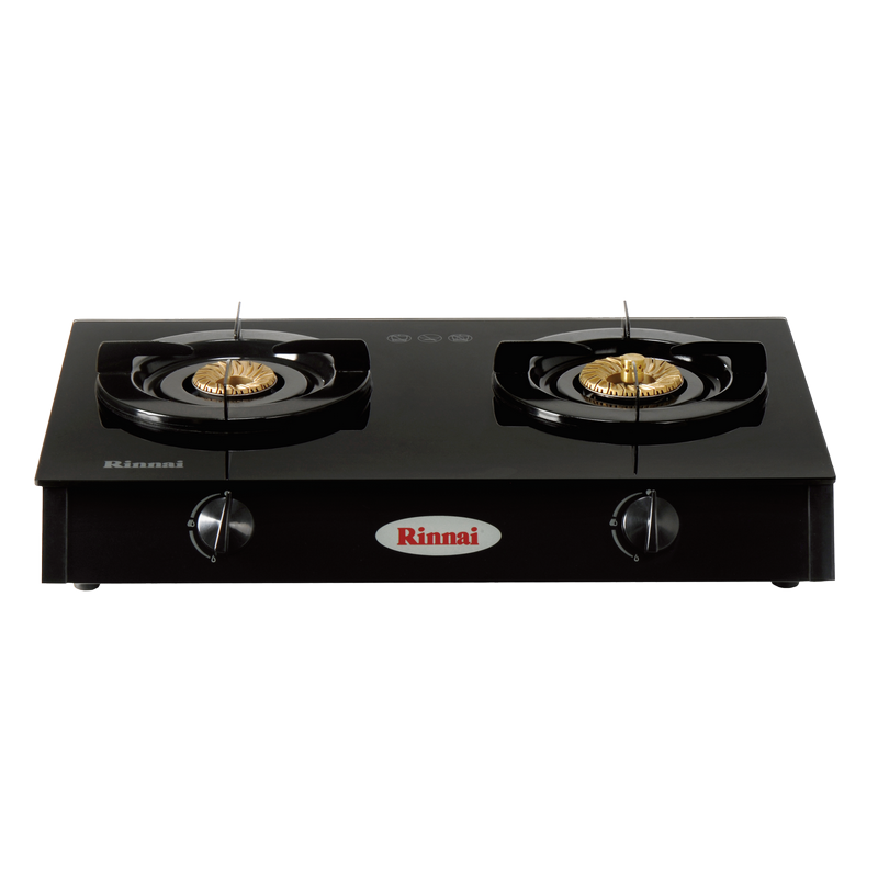 Gas table cooker 608mm tempered glass top plate on both sides