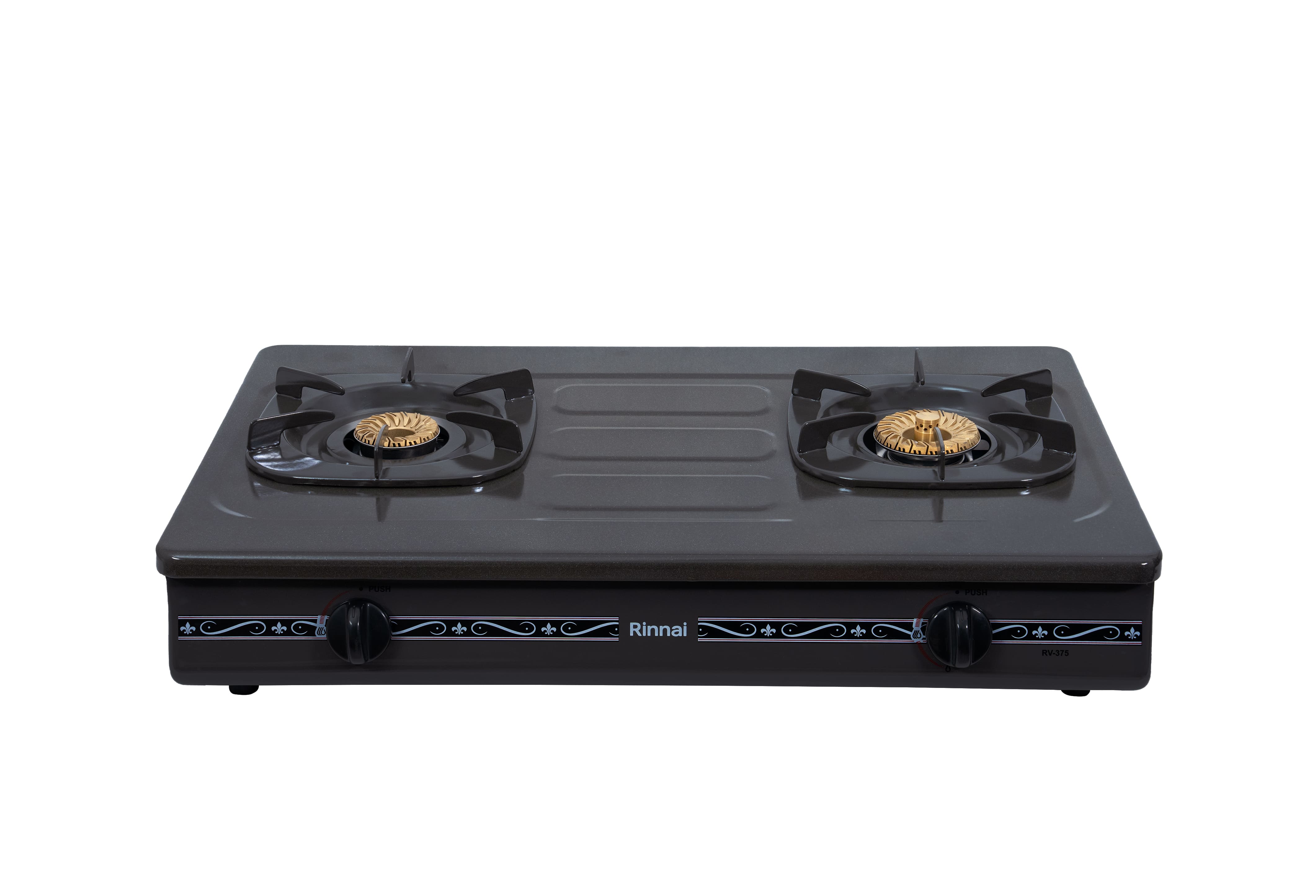 Gas table cooker 702mm enameled top plate