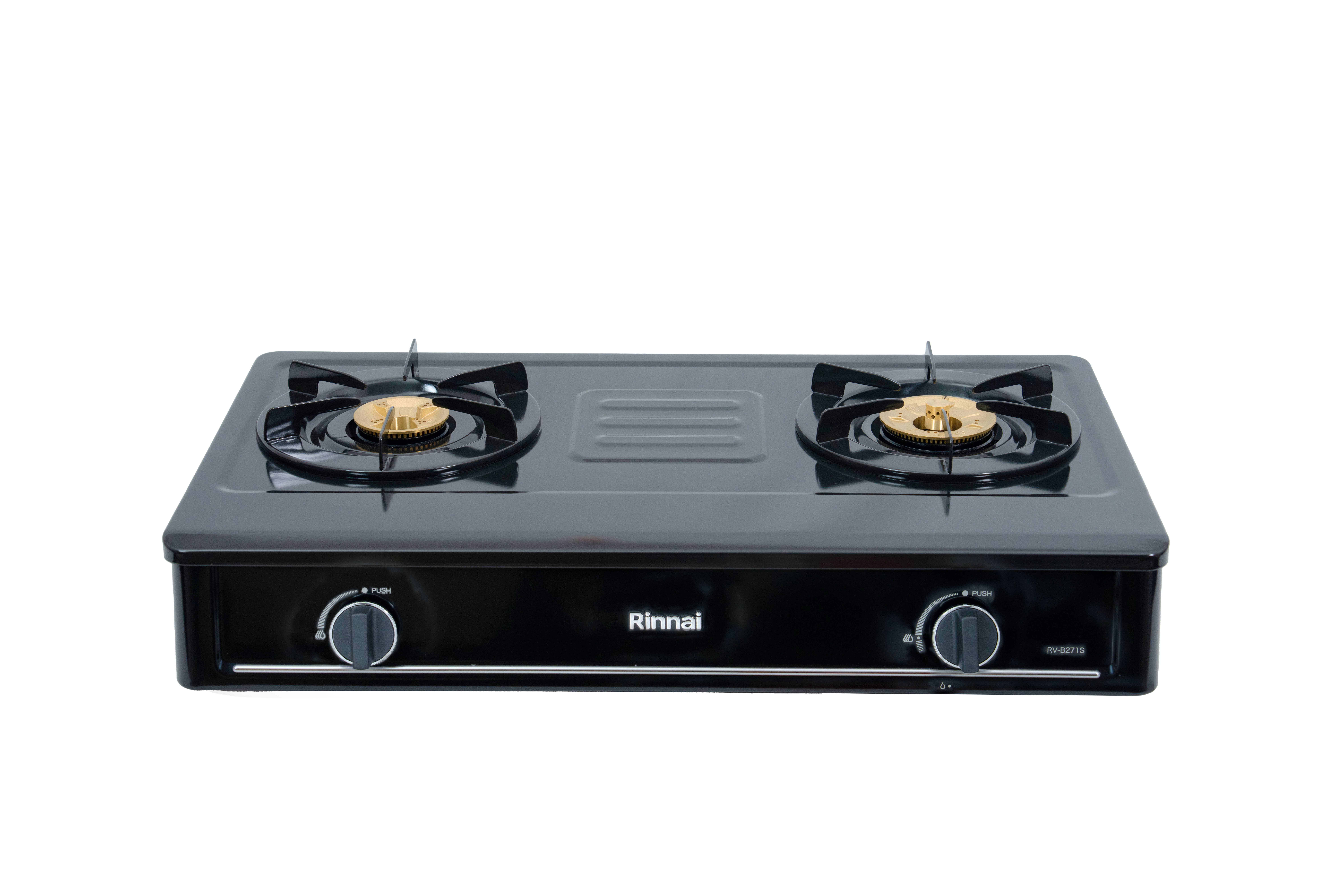 Gas table cooker 702mm enameled top plate