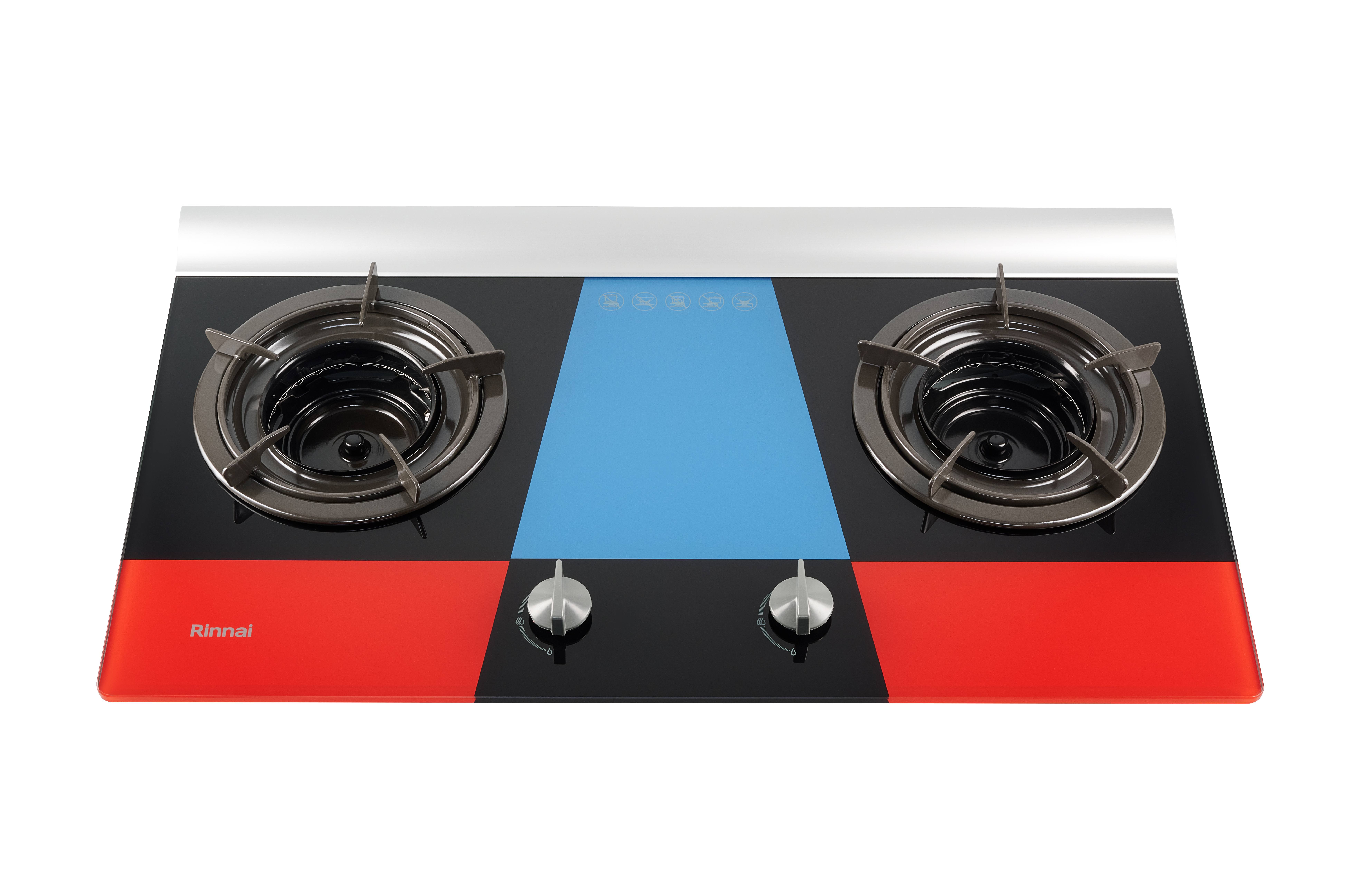 Built in gas hob 758mm 2 inner burners