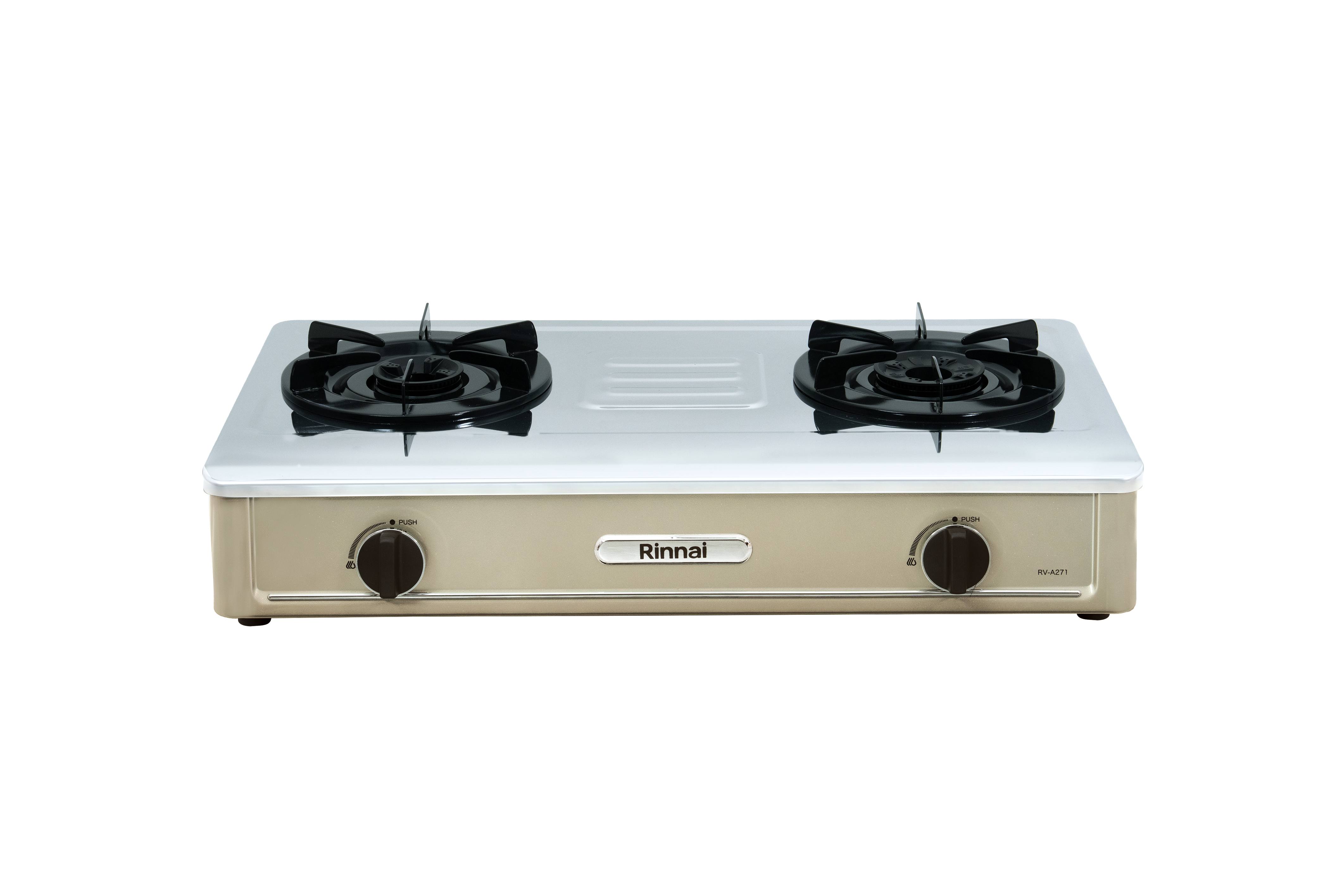 Gas table cooker 702mm flame failure safety device stainless steel top plate