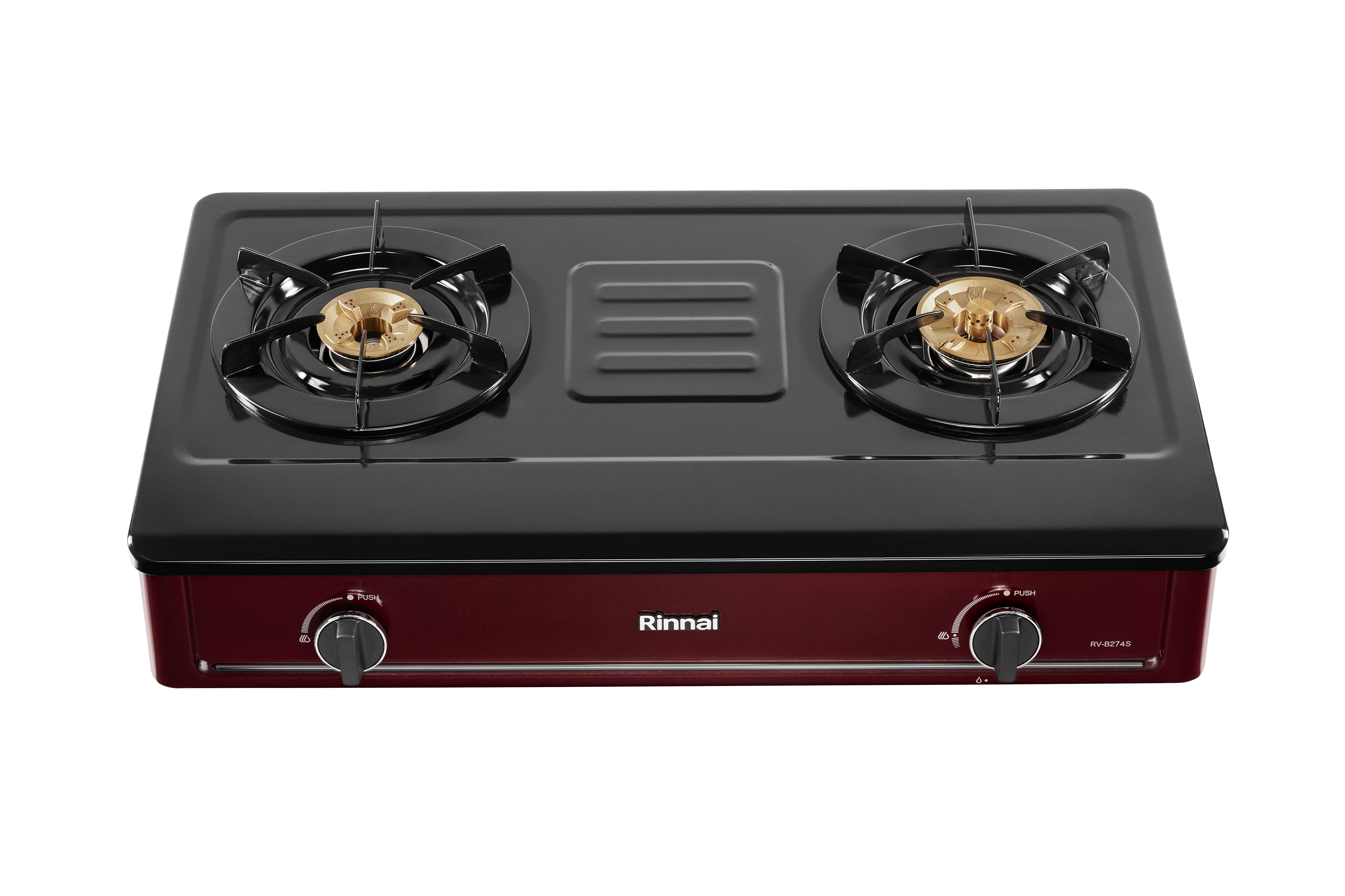 Gas table cooker 702mm enameled top plate