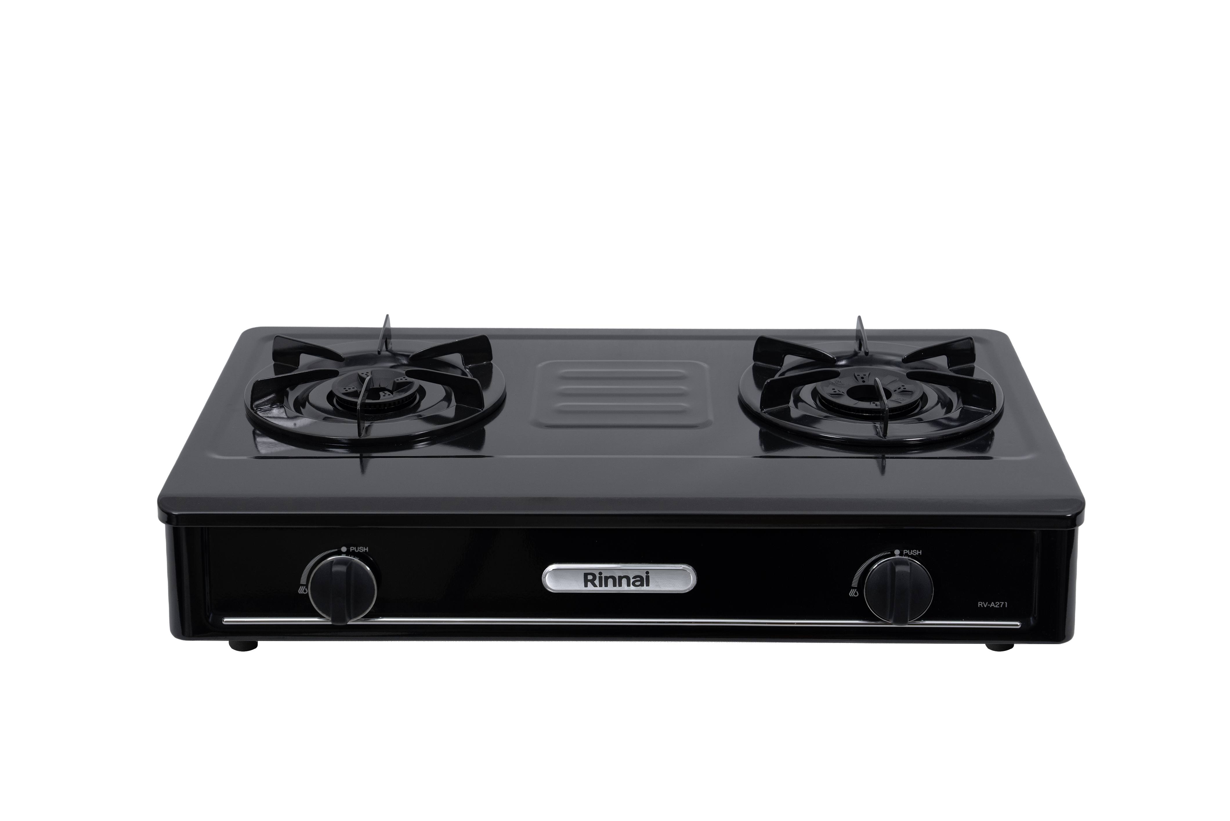 Gas table cooker 702mm flame failure safety device enameled top plate
