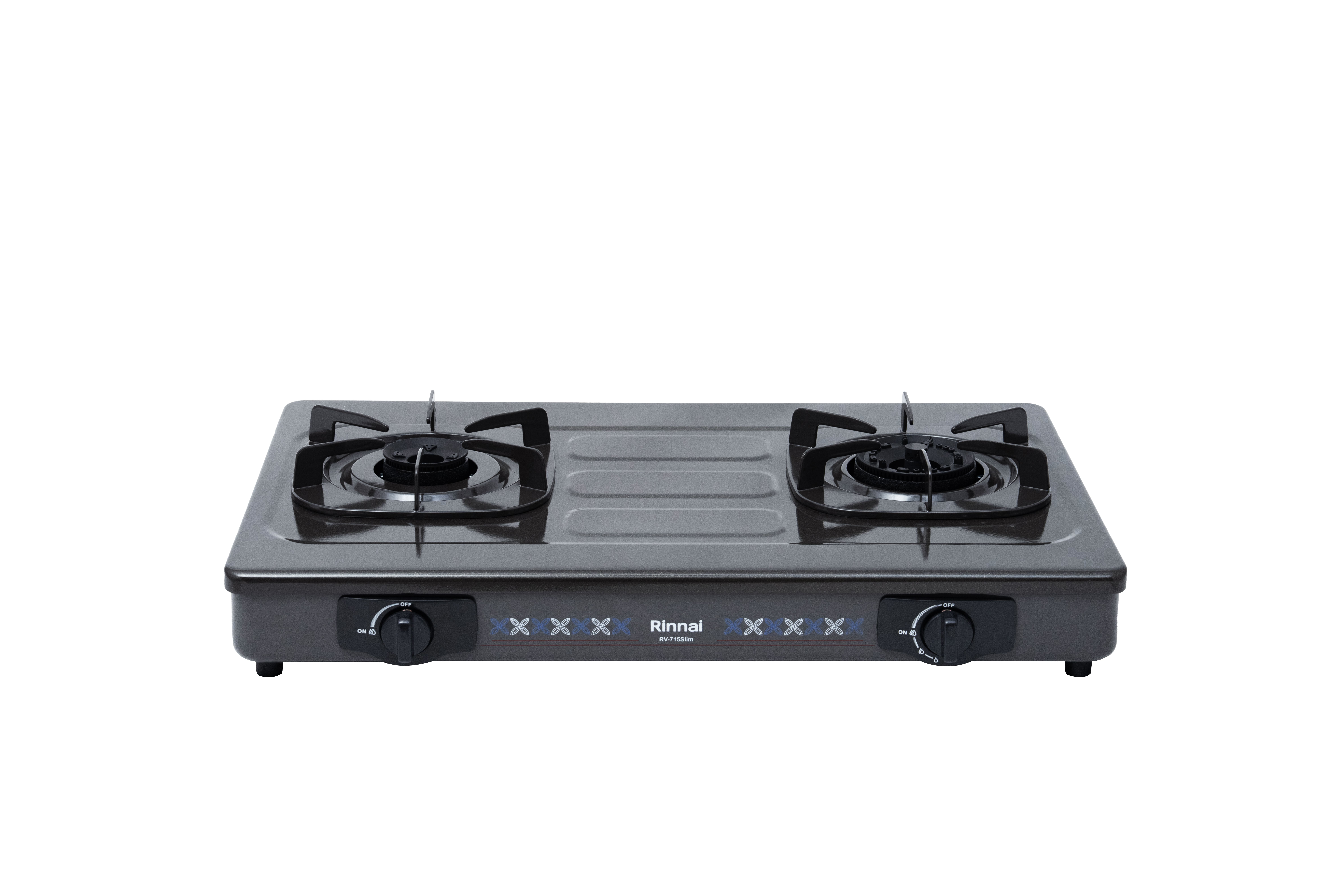 Gas table cooker 702mm enameled top plate