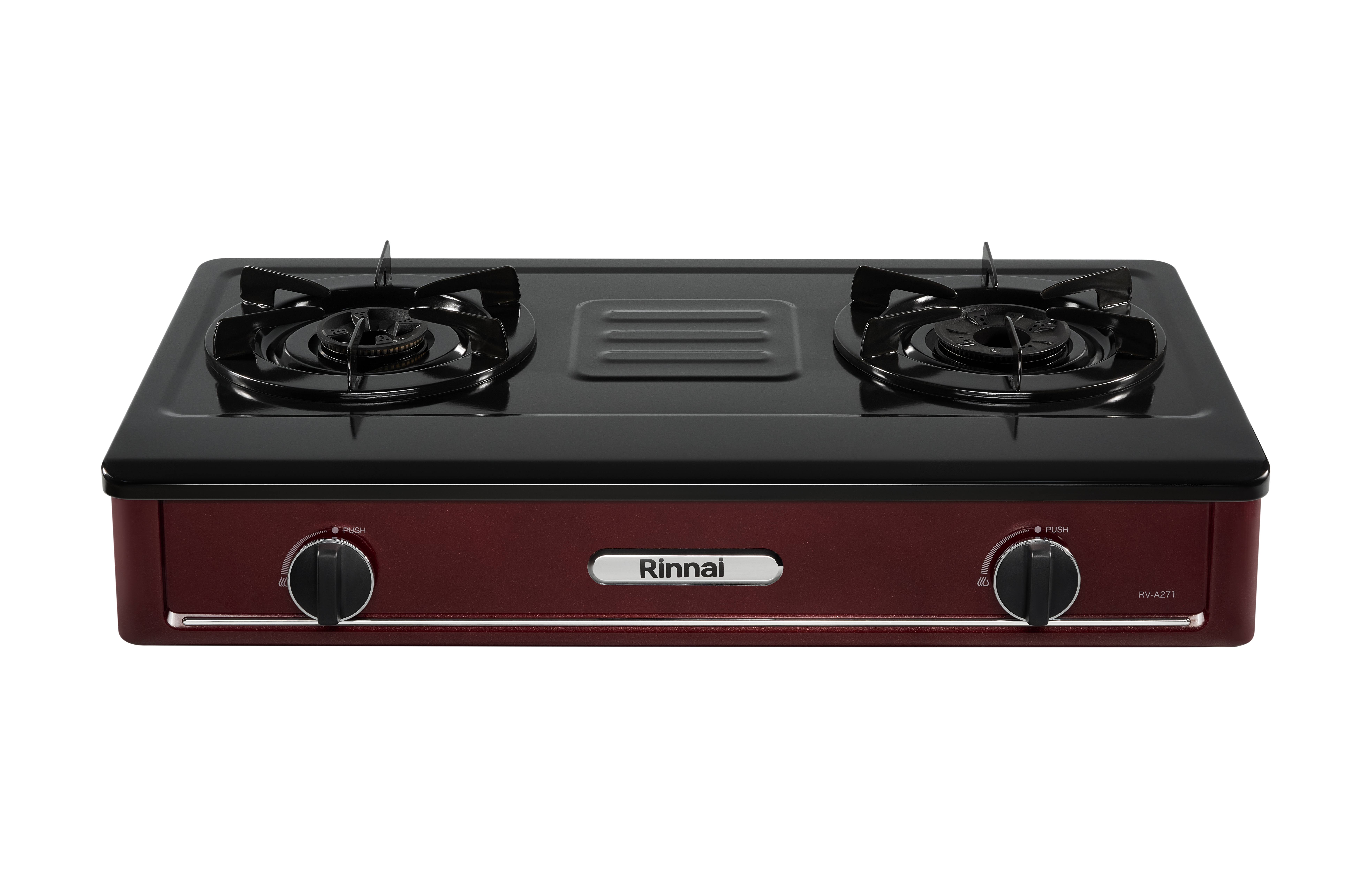 Gas table cooker 702mm flame failure safety device enameled top plate